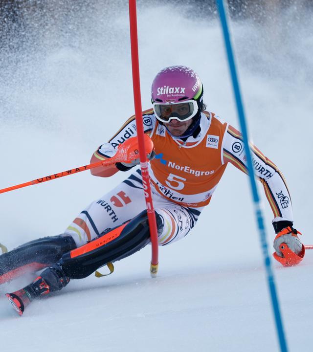 Der Deutsche, Linus Strasser in Aktion.