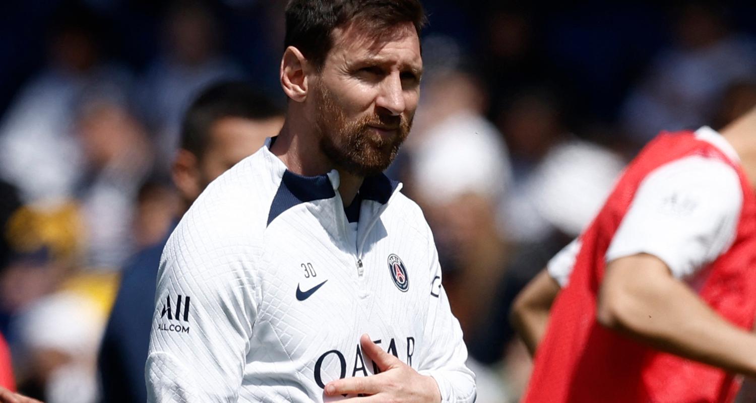 Lionel Messi im Training von PSG