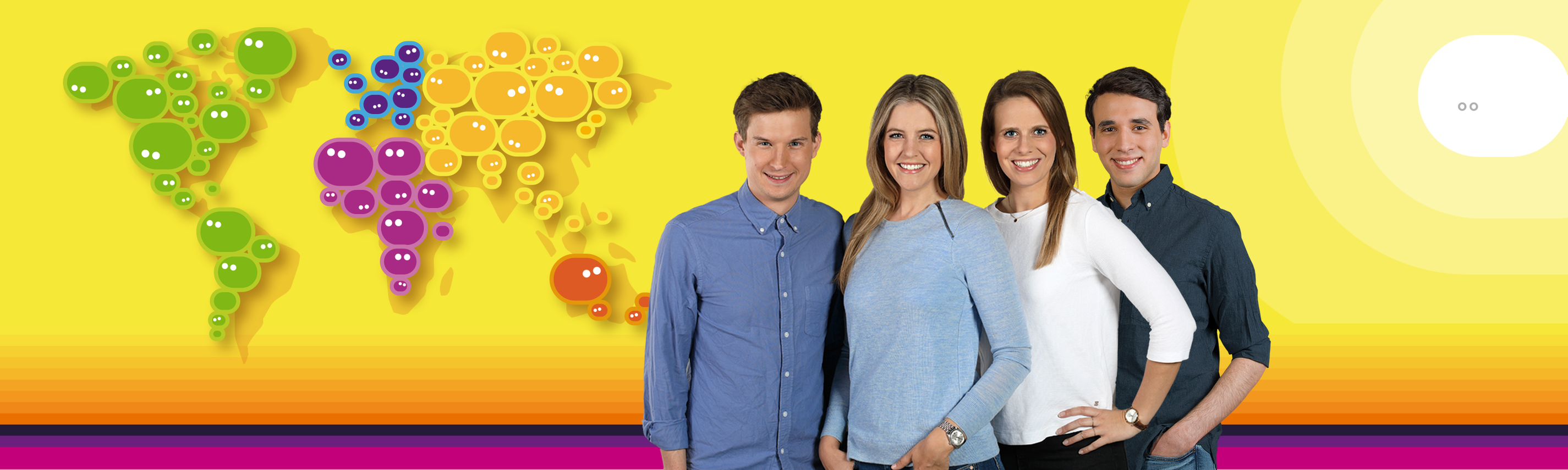 logo! mit 4 Moderatoren