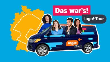 Moderatoren vor dem Logobus 