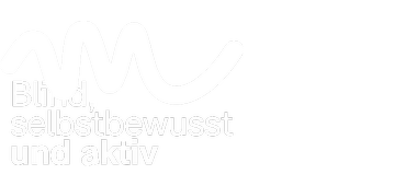 Logo, blind, selbstbewusst und aktiv