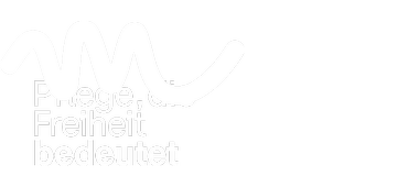 Logo, Pflege, die Freiheit bedeutet