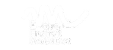 Logo, Pflege, die Freiheit bedeutet