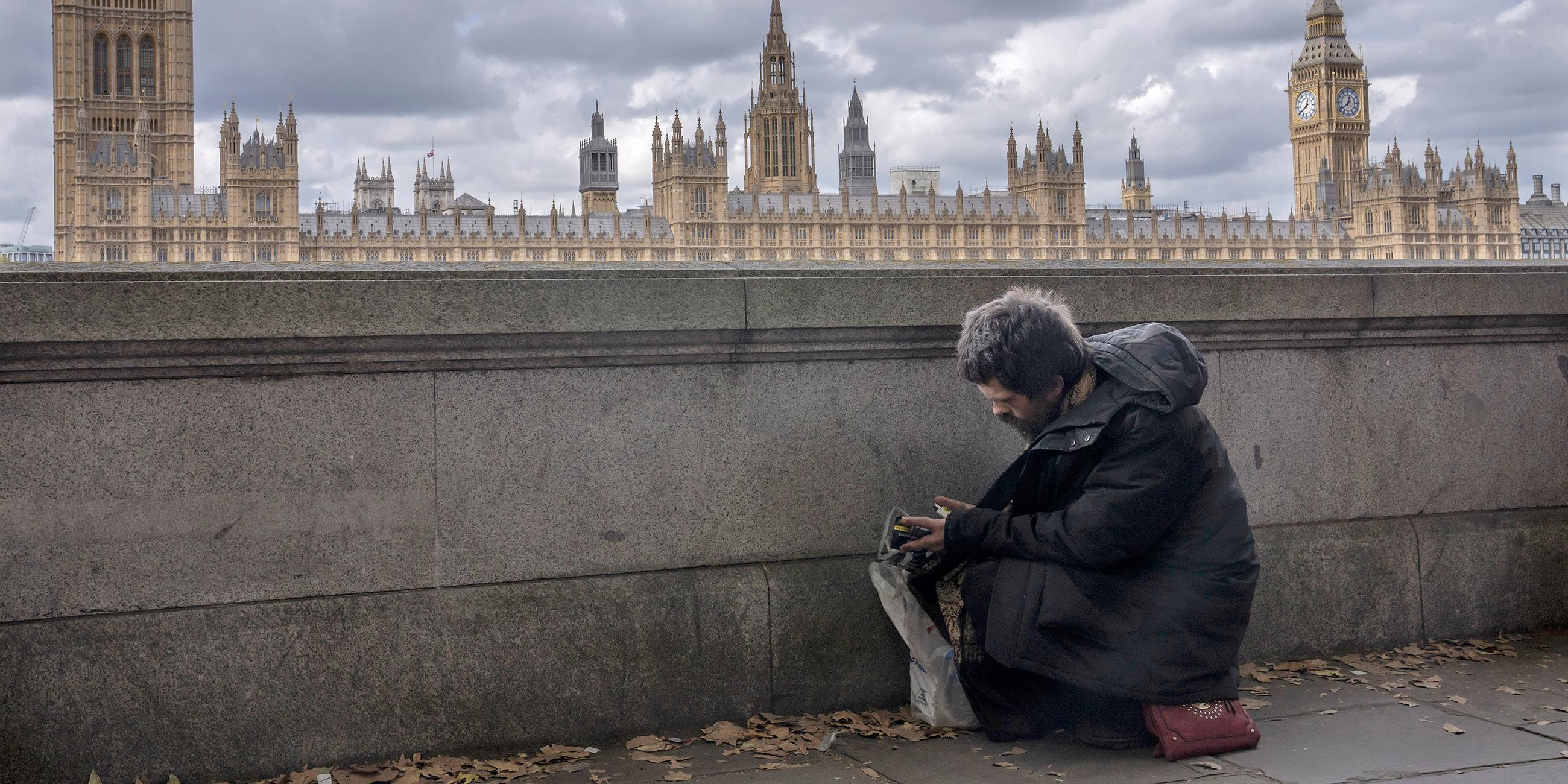 Obdachloser in London