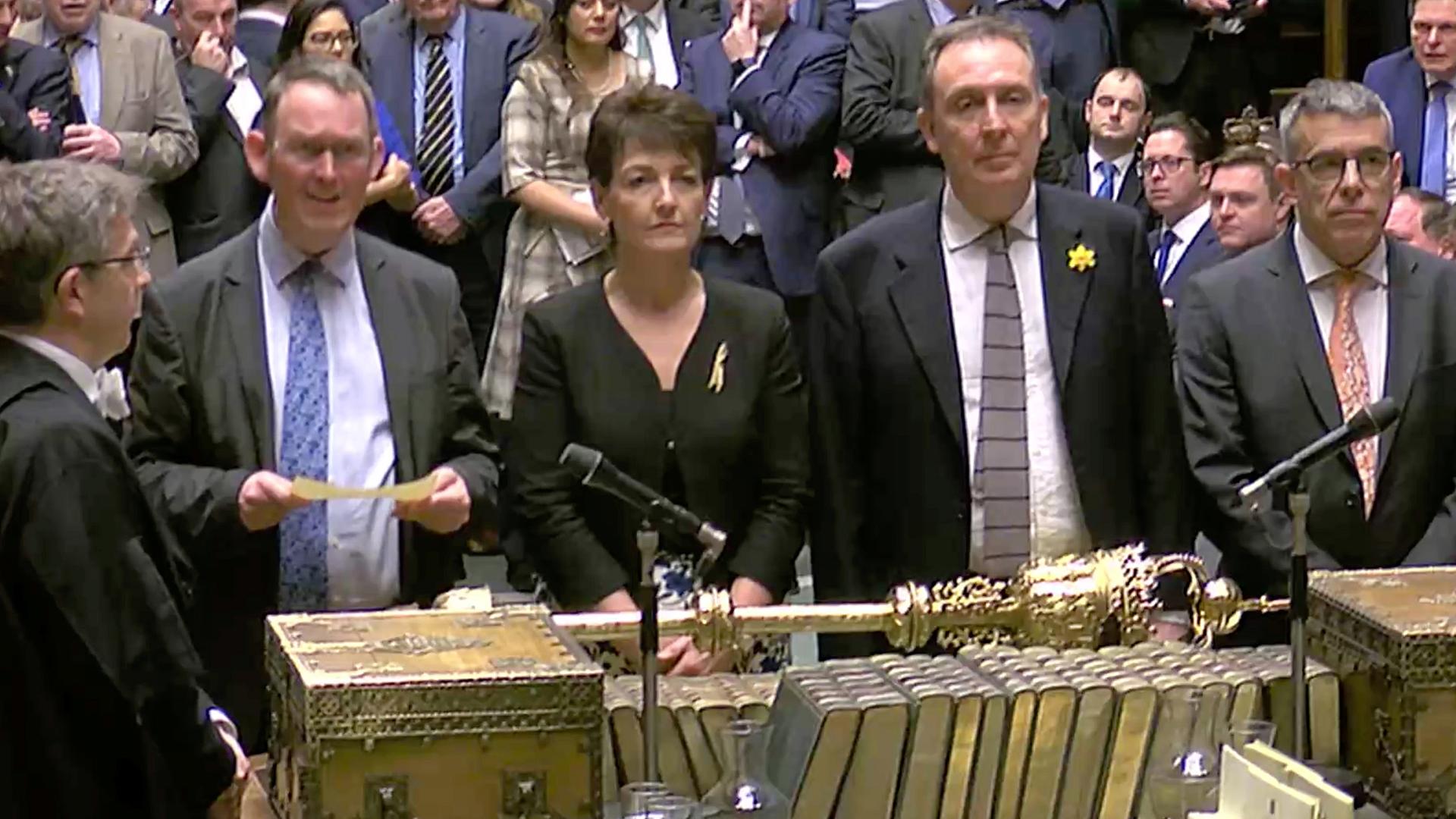 Das Unterhaus am 14.03.2019 in London