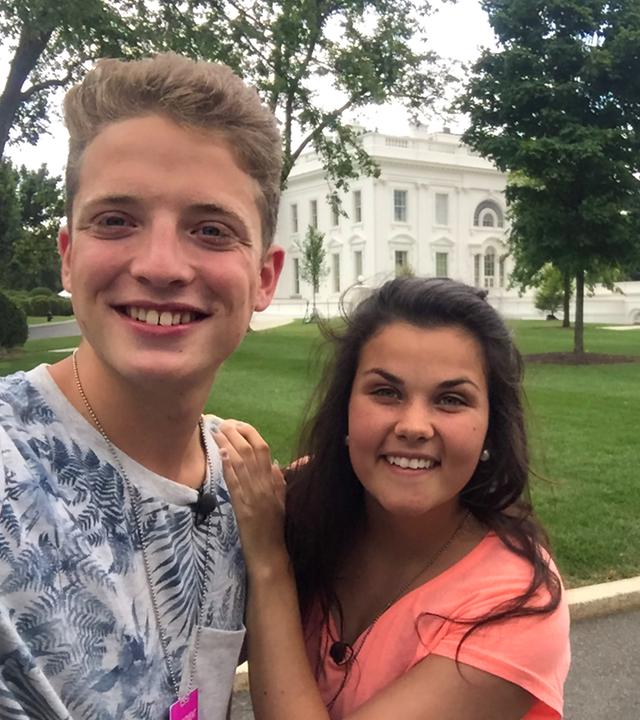 Louisa und Philipp in Washington