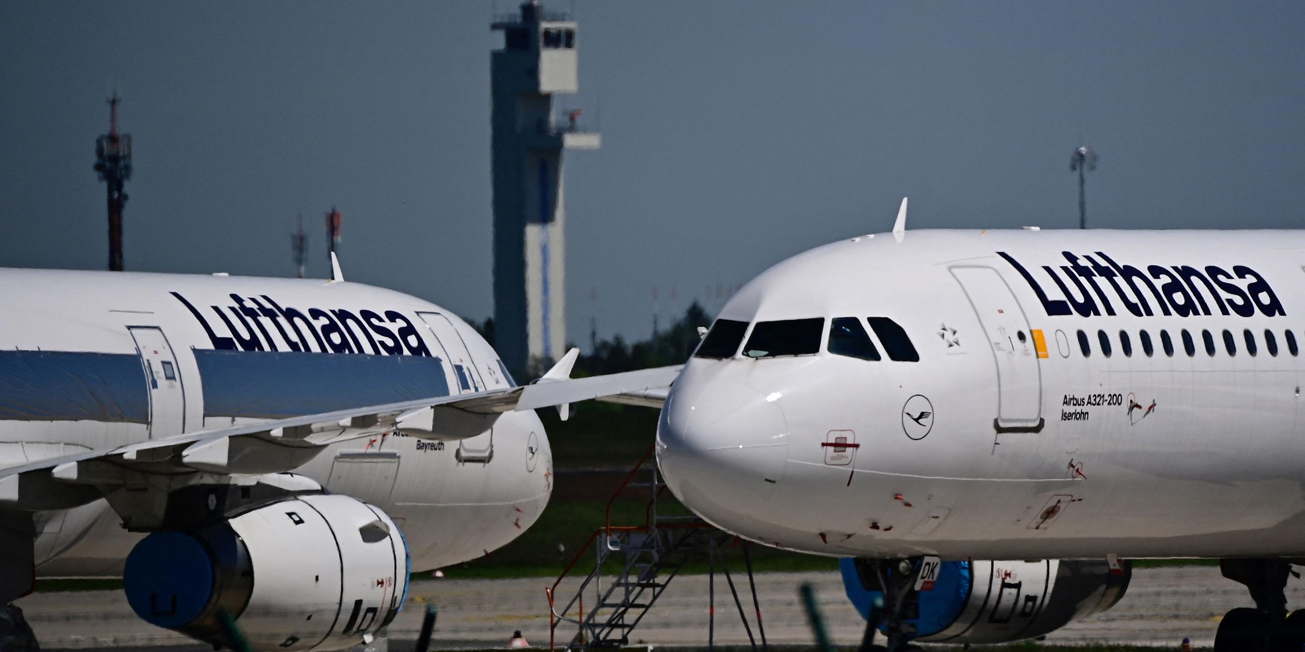 Lufthansa-Maschinen am BER
