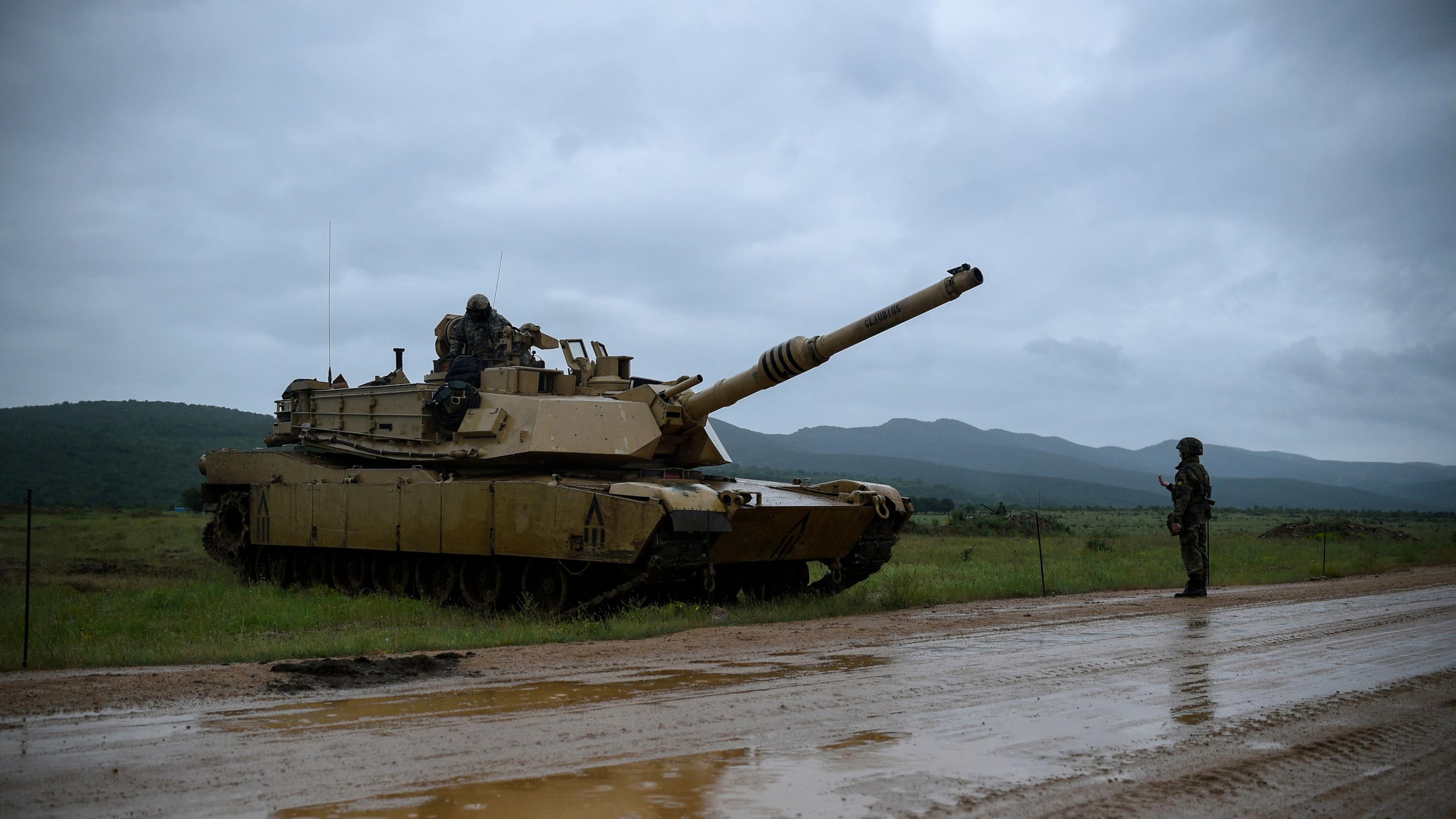 M1A2 Abrams Panzer beim Manöver "Balkan Sentinel 21"