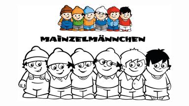Mainzelmännchen-Ausmalbild 