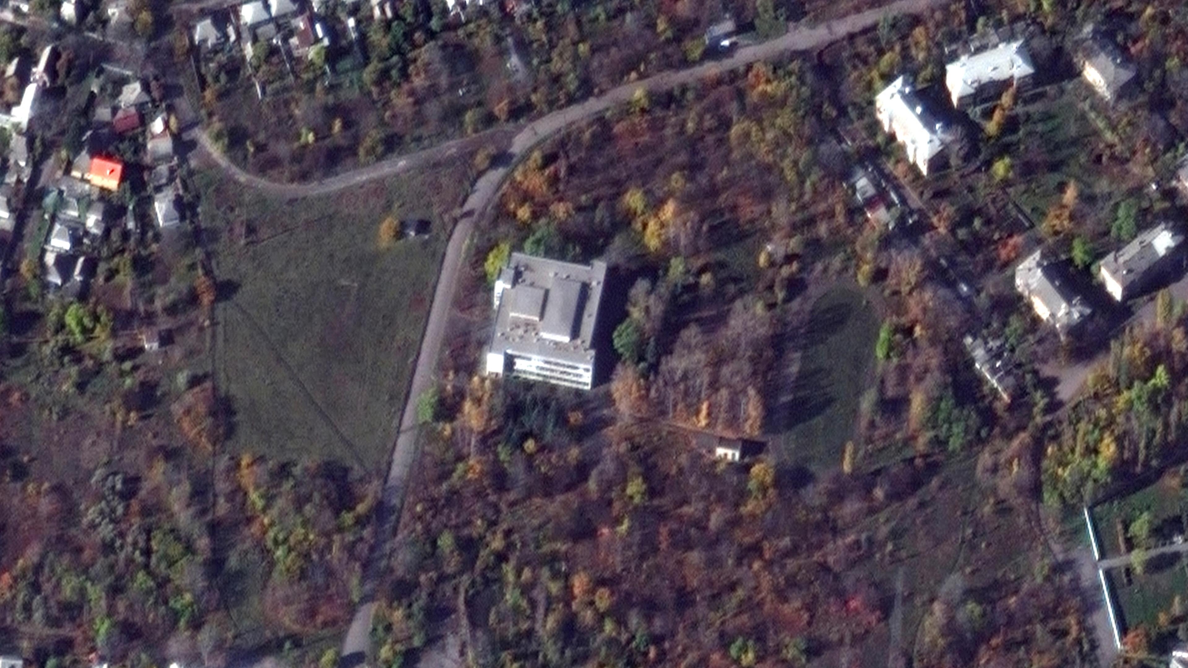 Luftaufnahme Makijiwka Gebäude in Donezk
