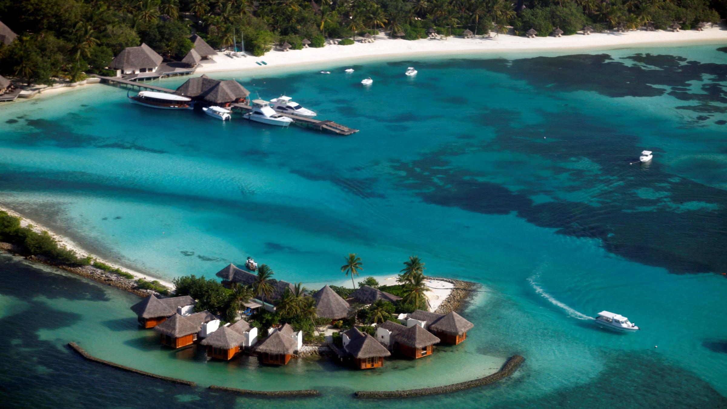 Ein Resort auf den Malediven