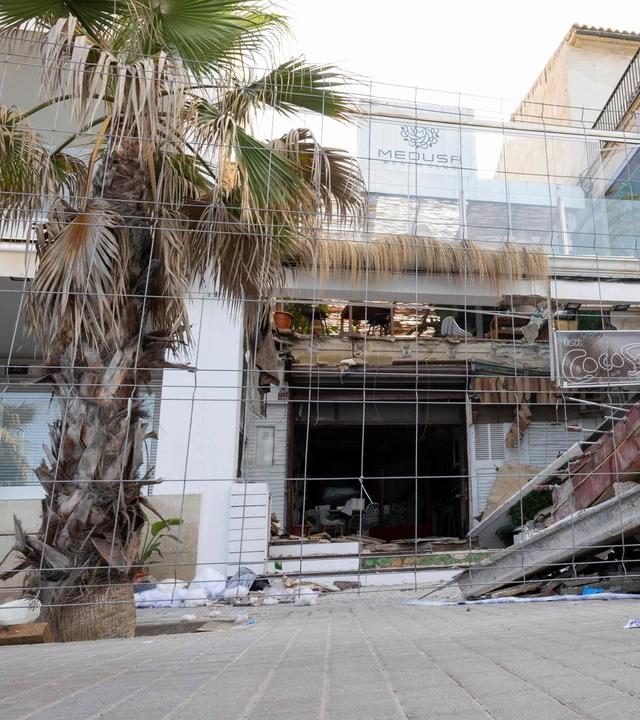 Eingestürztes Restauran auf Mallorca
