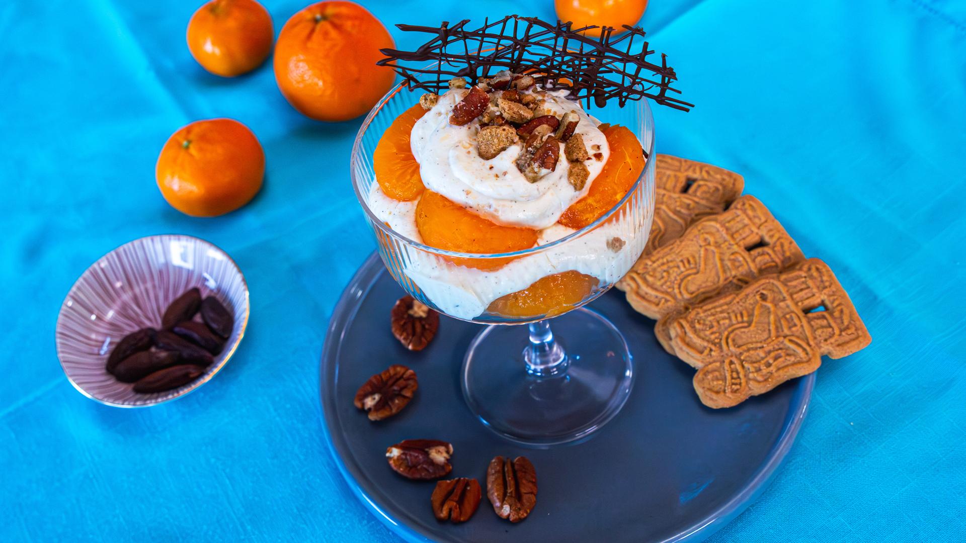 Mandarinen-Spekulatius-Schichtdessert
