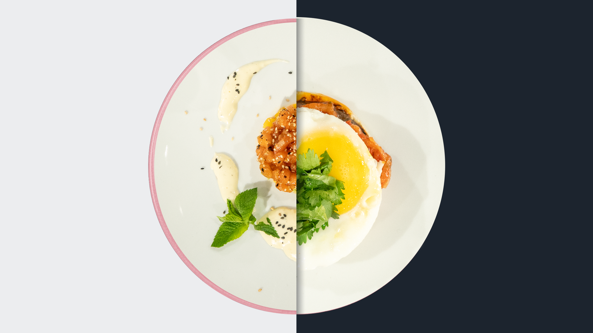 Mango-Lachs-Tatar vs. Weizentortilla