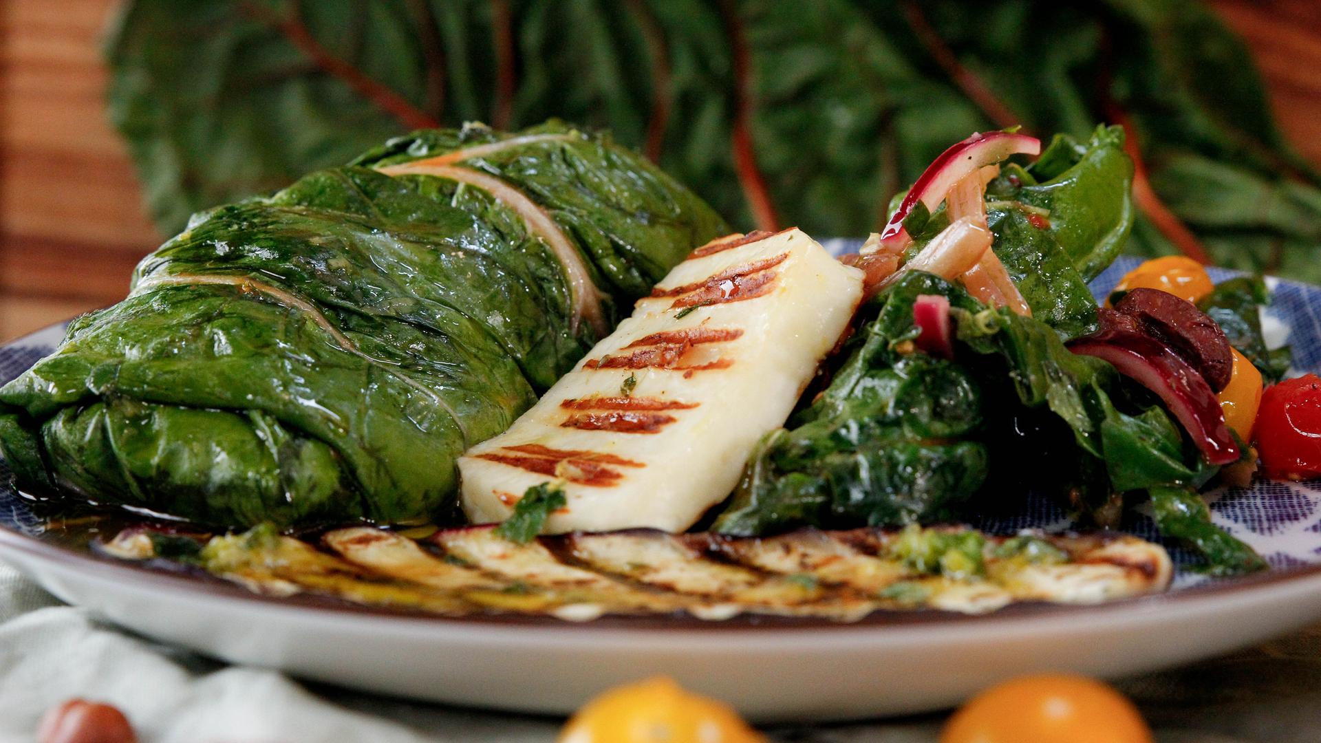 Mangold-Salat mit Ladolemono