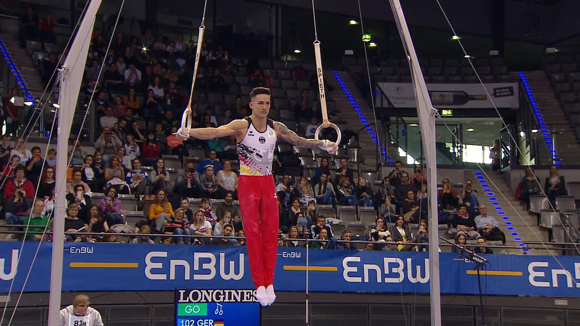 Marcel Nguyen an den Ringen