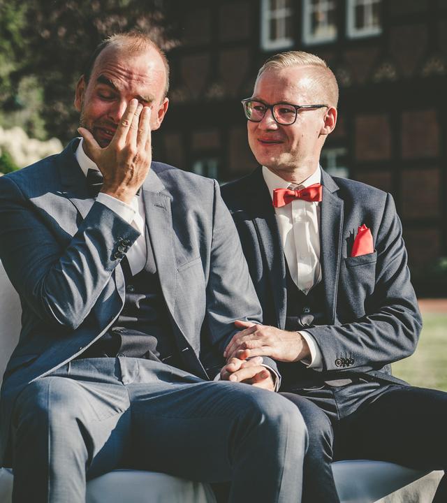 Marian und Basti bei ihrer Hochzeit