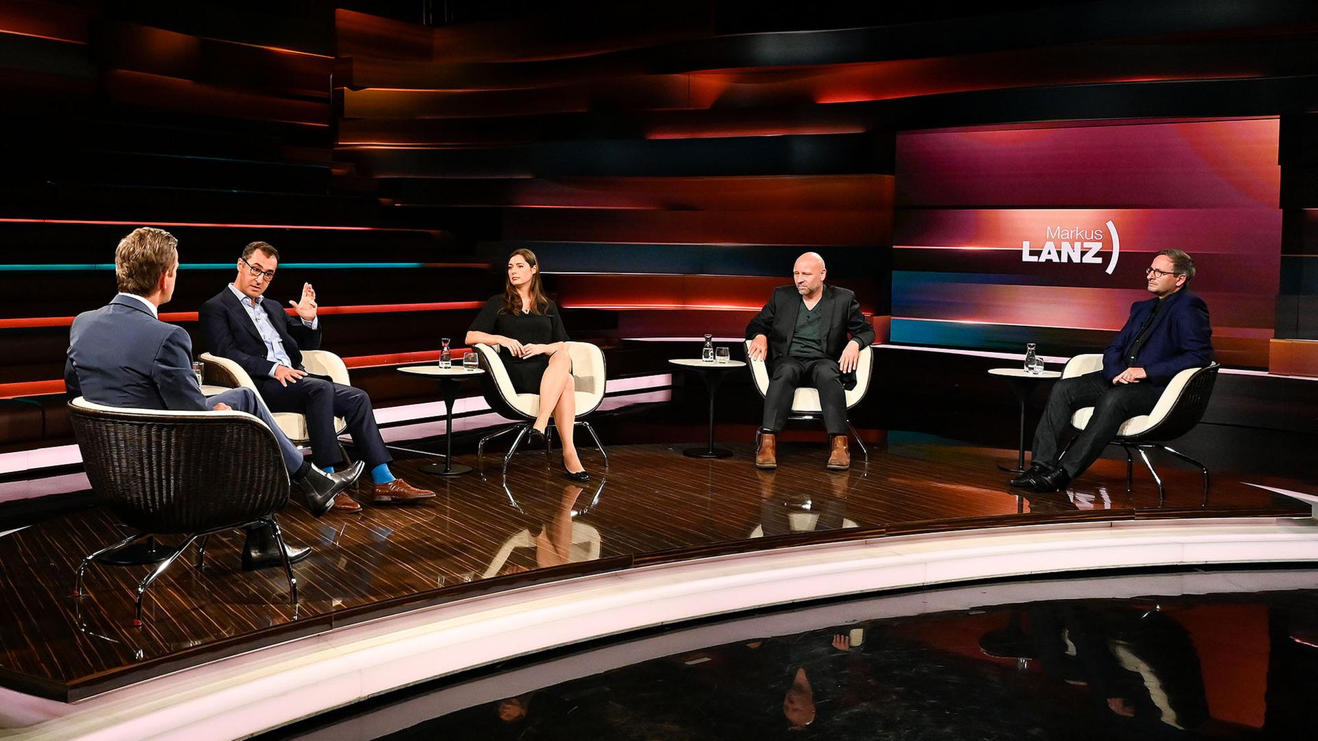 Markus Lanz vom 1. September 2020: Markus Lanz, Cem Özdemir, Katharina Nocum, Olaf Sundermeyer, Roman Deininger
