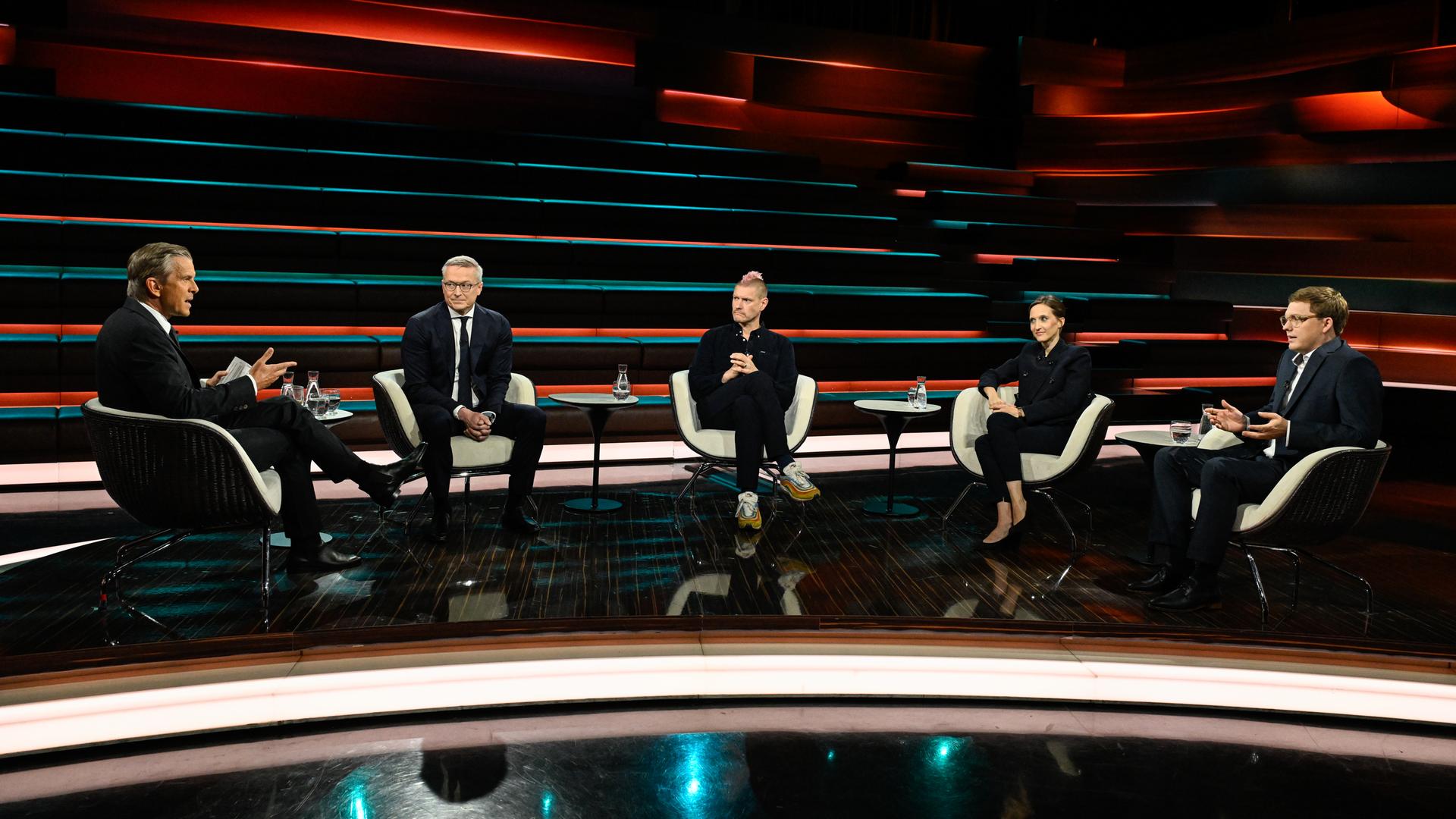 Markus Lanz vom 1. September 2026: Markus Lanz, Karsten Wildberger, Sascha Lobo, Christiane Jacke, Frederik Schindler 