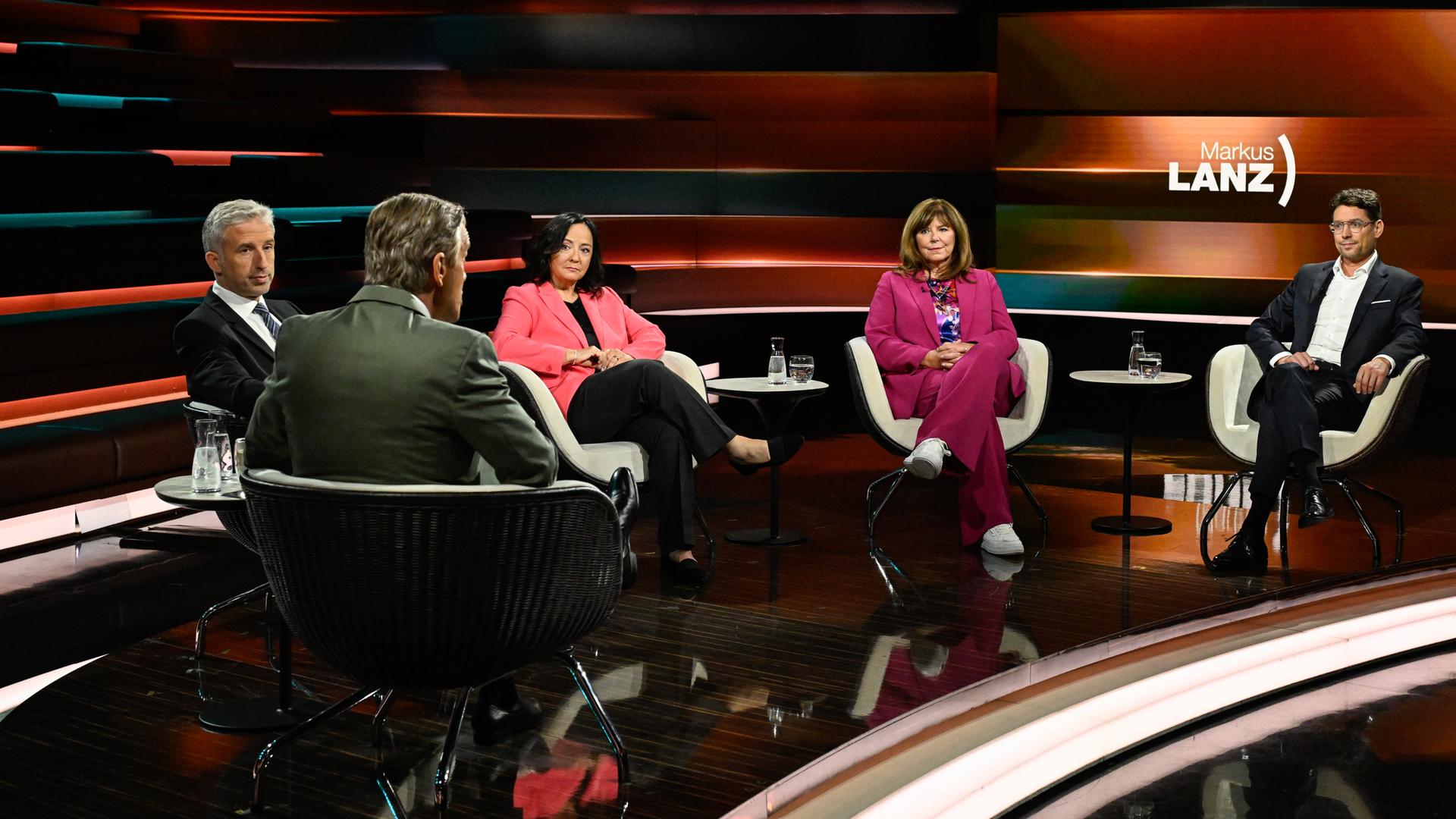Markus Lanz vom 10. September 2025: Boris Palmer, Markus Lanz, Astrid Klinkert-Kittel, Jutta Steinruck, André Neumann