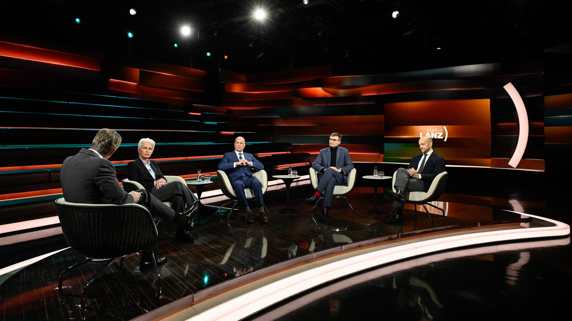Markus Lanz vom 11. Februar 2026: Markus Lanz, Marie-Agnes Strack-Zimmermann, Rüdiger Lucassen, Sönke Neitzel, Marc Felix Serrao 