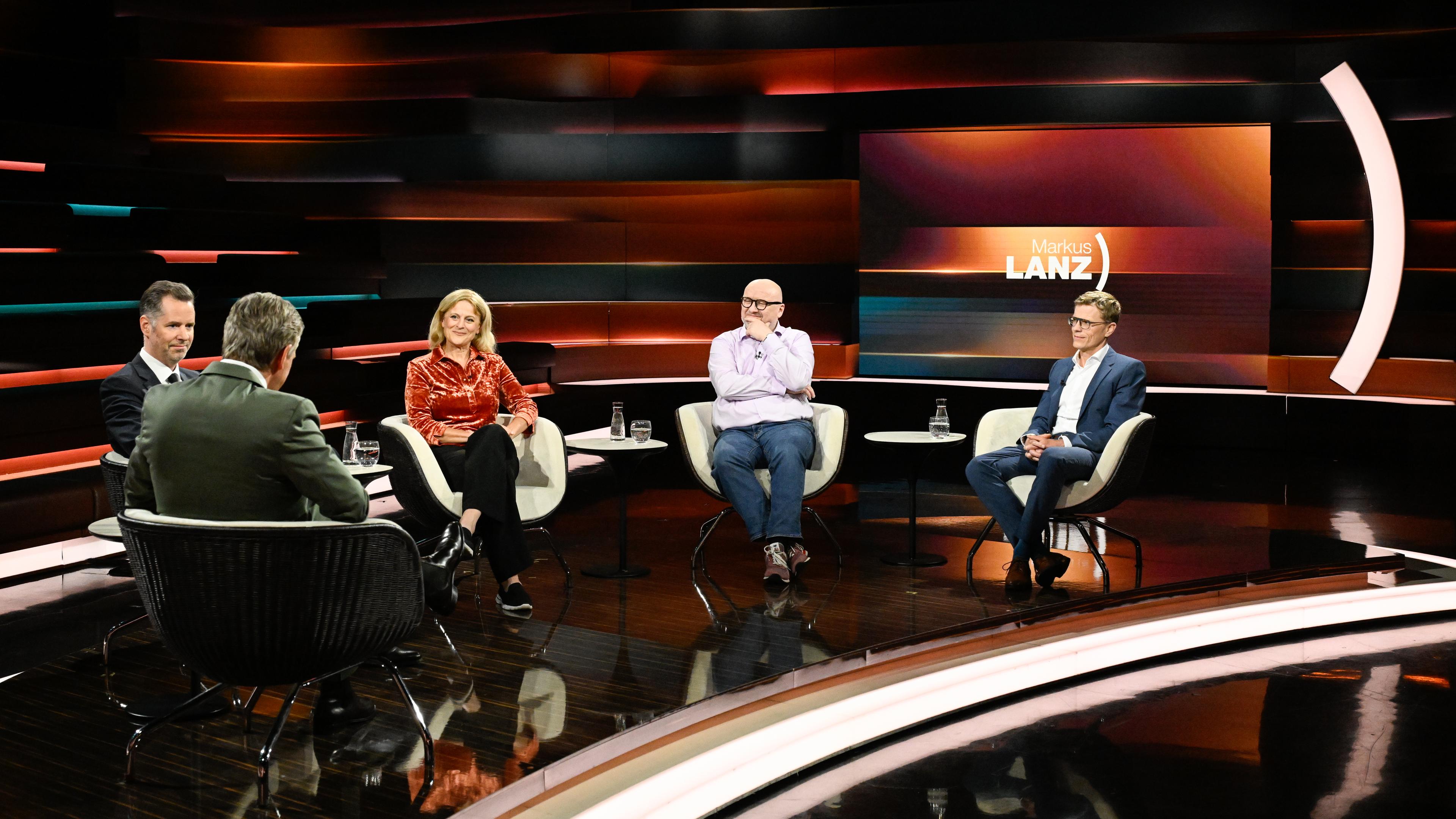 Markus Lanz vom 14. Mai 2024: Christian Dürr, Markus Lanz, Kristina Dunz, Ulf Röller, Daniel Thym