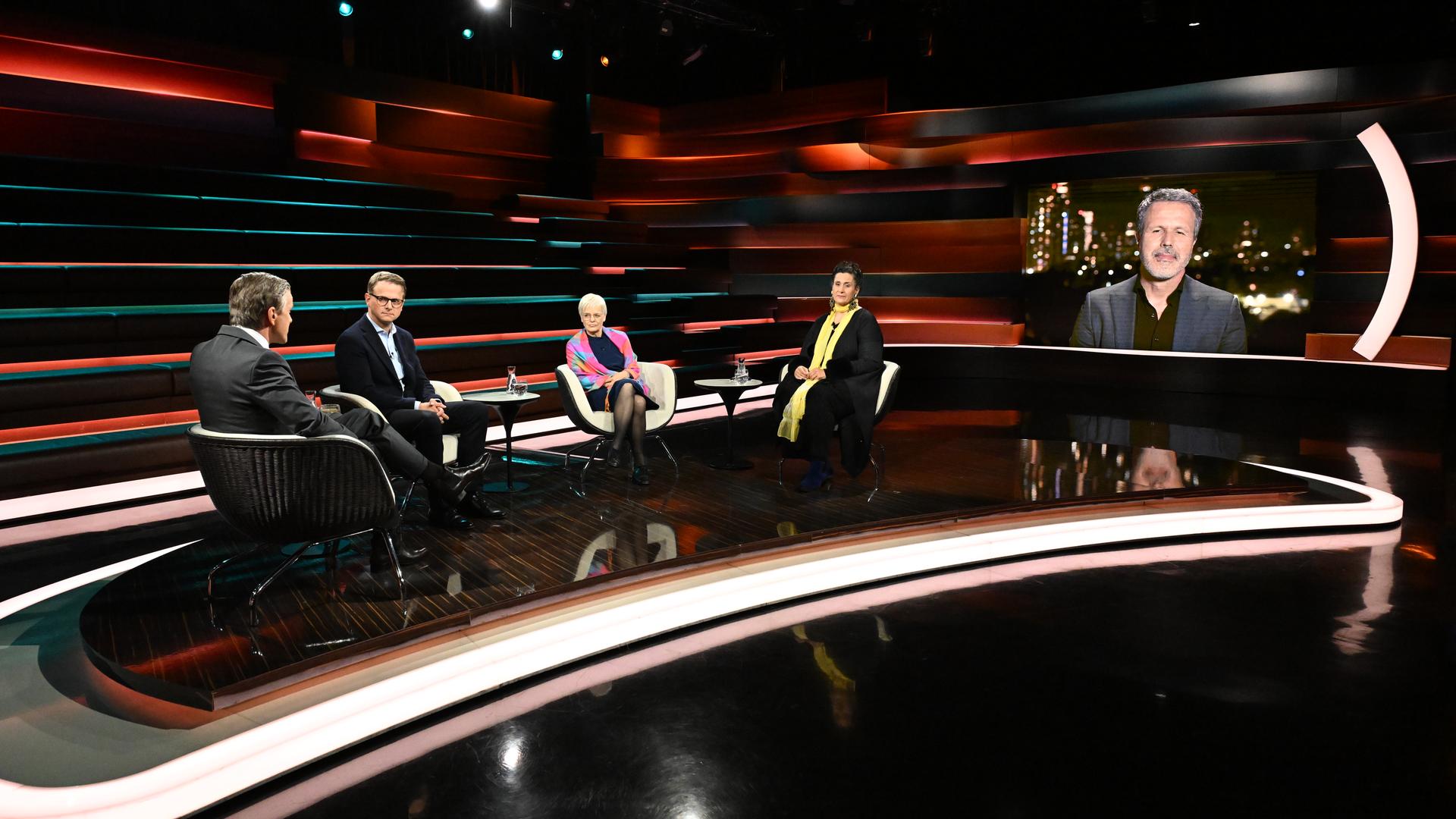 Markus Lanz vom 14. Okotber 2025: Markus Lanz, Carsten Linnemann, Ulrike Herrmann, Efrat Machikawa, Thomas Reichart
