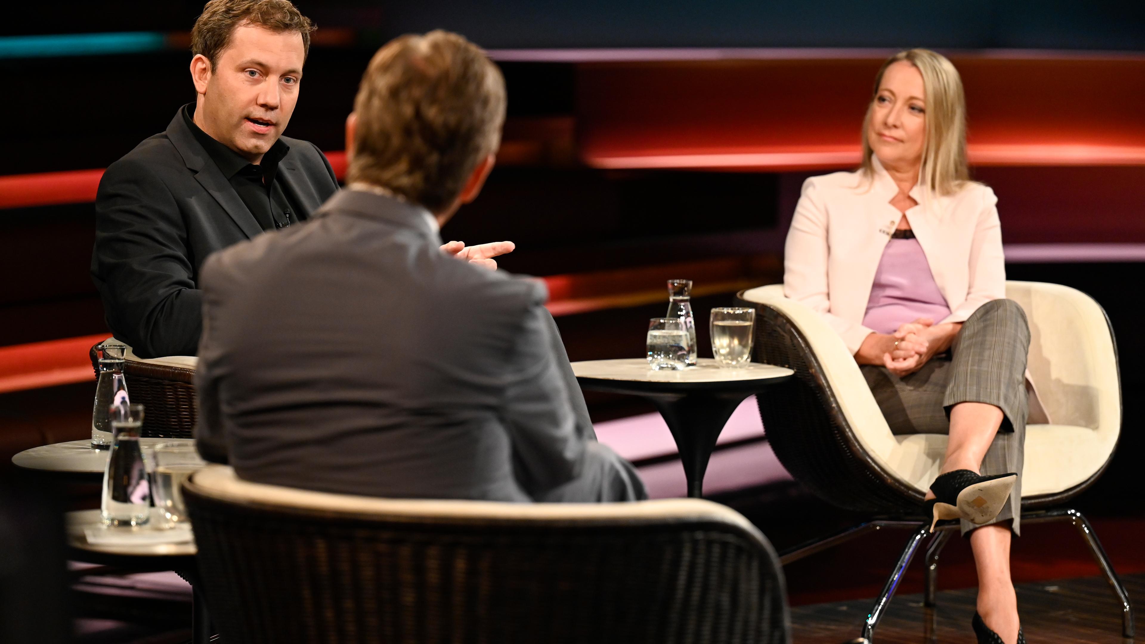 Markus Lanz vom 16. September 2020: Lars Klingbeil, Markus Lanz, Cerstin Gammelin