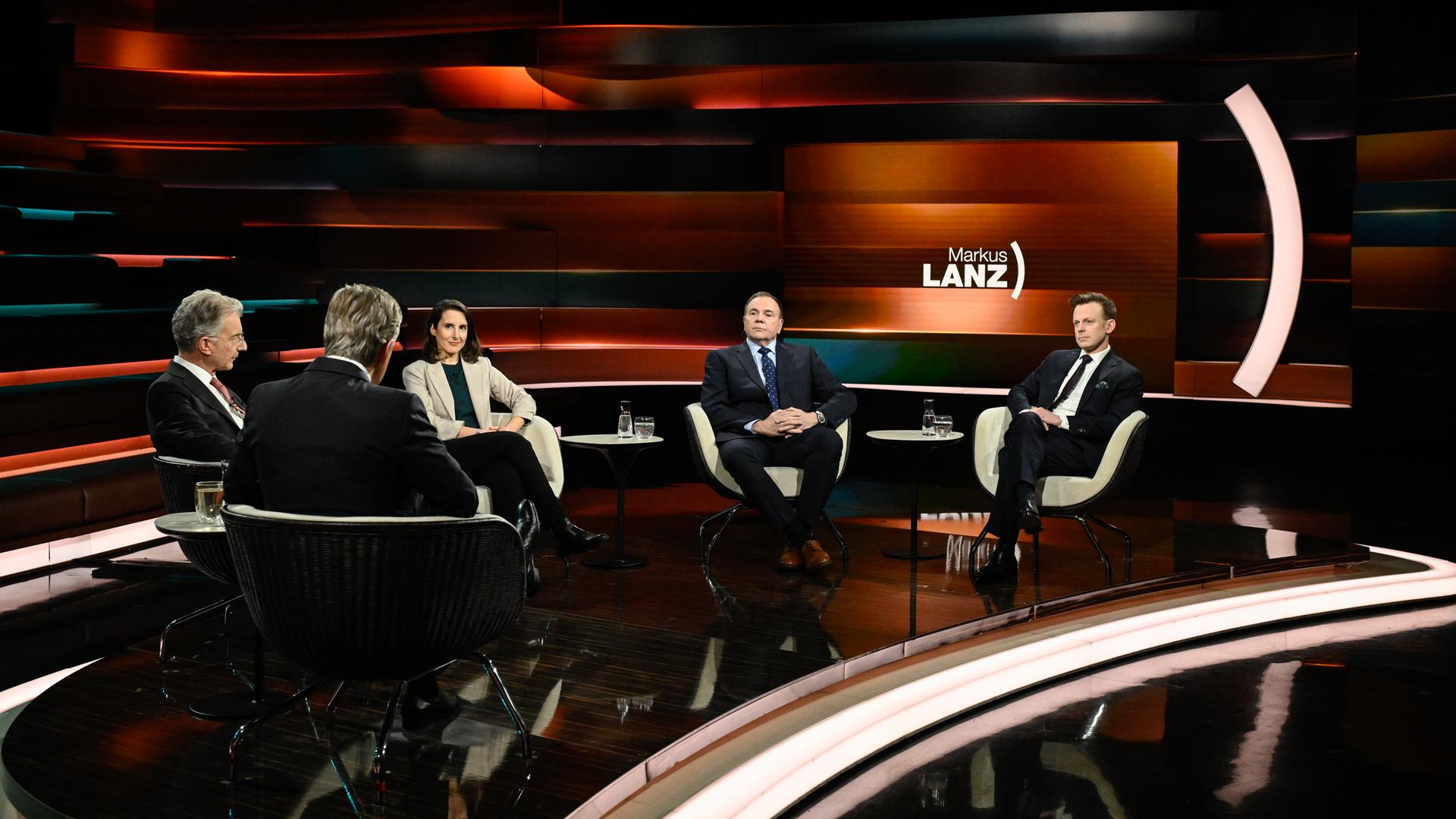 Markus Lanz vom 17. Februar 2026: Christoph Heusgen, Markus Lanz, Marina Kormbaki, Ben Hodges, Franz-Stefan Gady