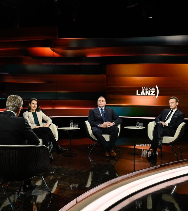 Markus Lanz vom 17. Februar 2026: Christoph Heusgen, Markus Lanz, Marina Kormbaki, Ben Hodges, Franz-Stefan Gady