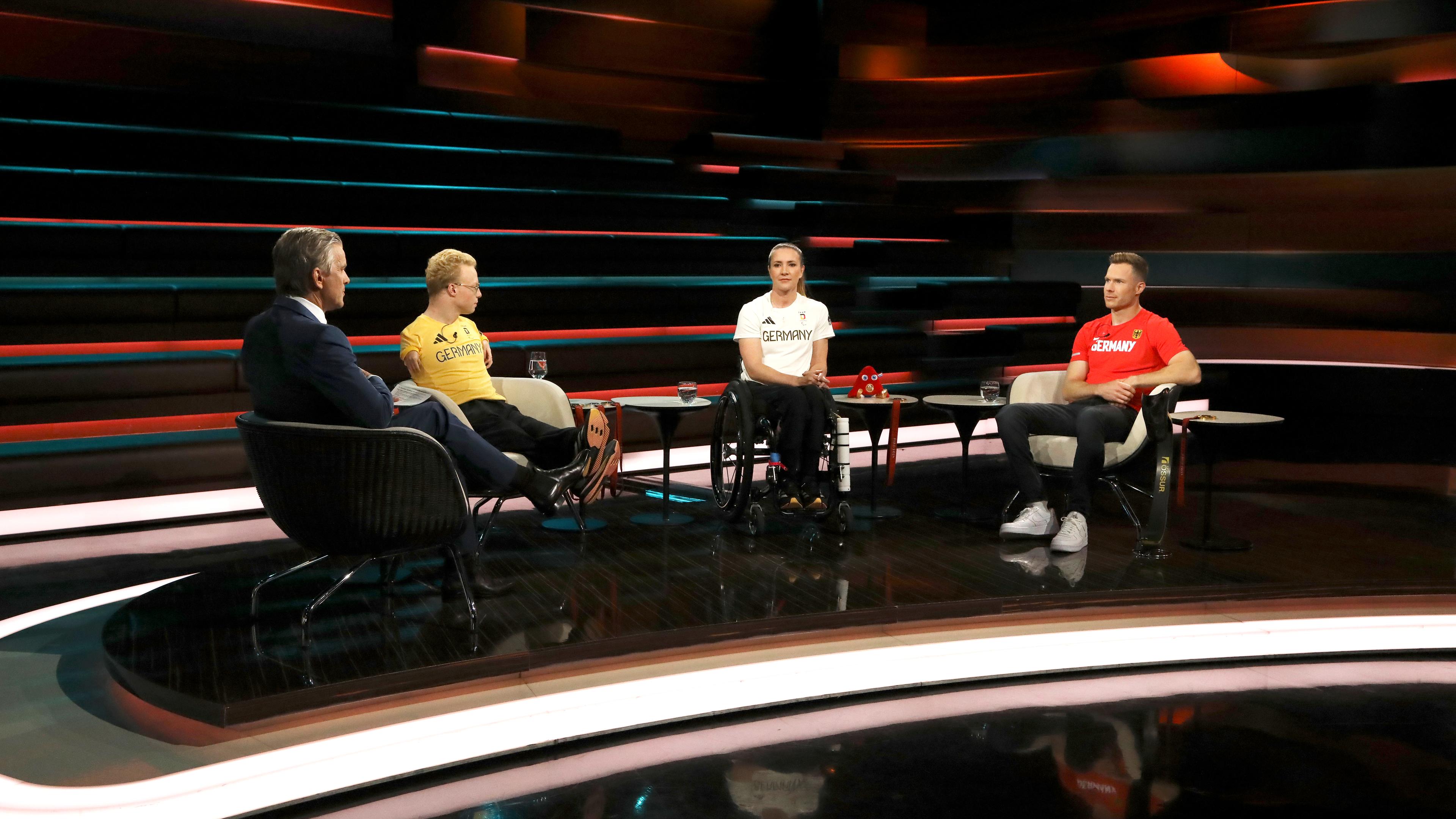 Markus Lanz vom 18. September 2024: Markus Lanz, Josia Topf, Edina Müller, Markus Rehm