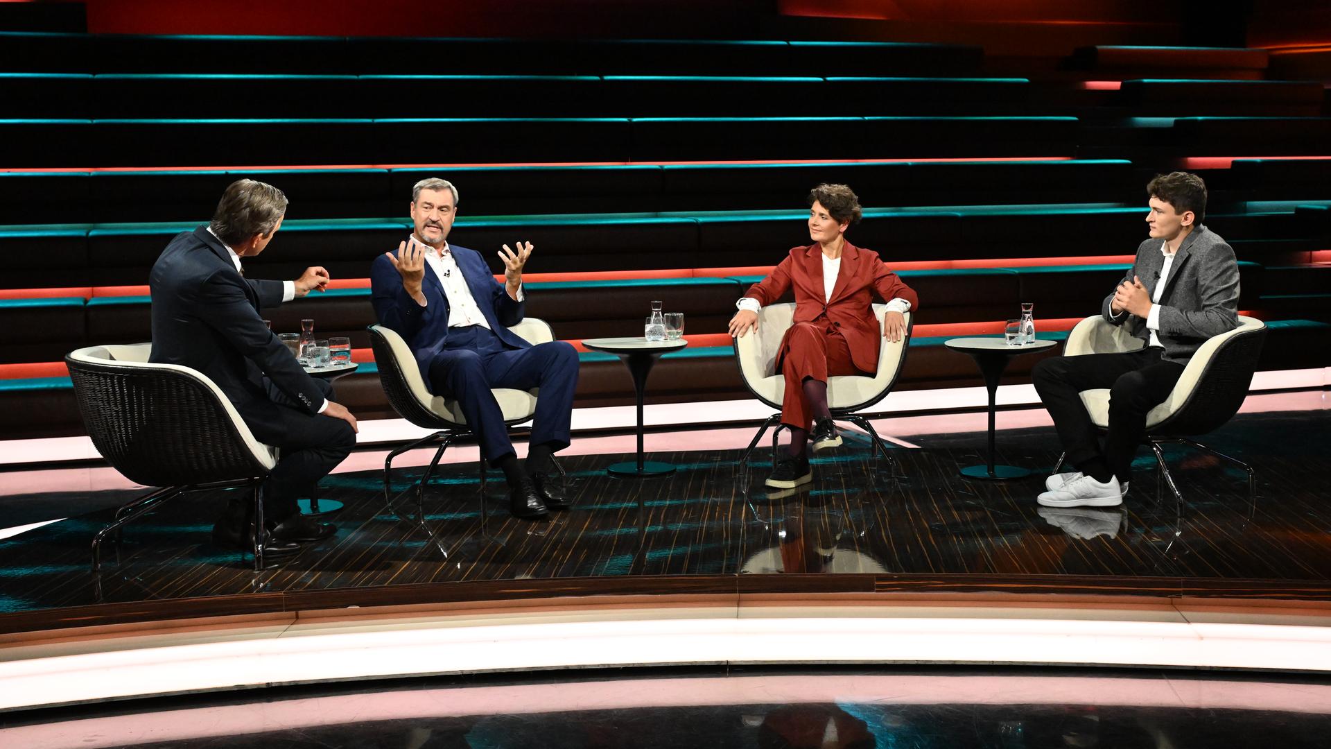 Markus Lanz vom 2. September 2025: Markus Lanz, Markus Söder, Anna Lehmann, Otto Ellerbrock