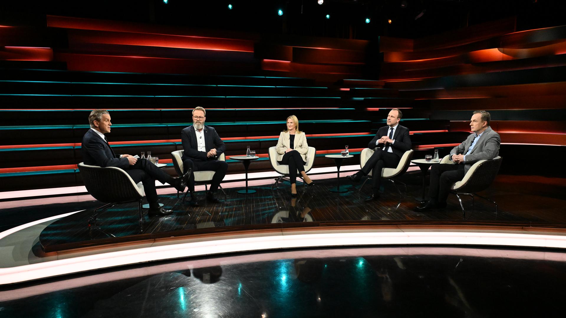 Markus Lanz vom 20. Januar 2026: Markus Lanz, Claus Ruhe Madsen, Kerstin Münstermann, Peter Neumann, Jens Südekum