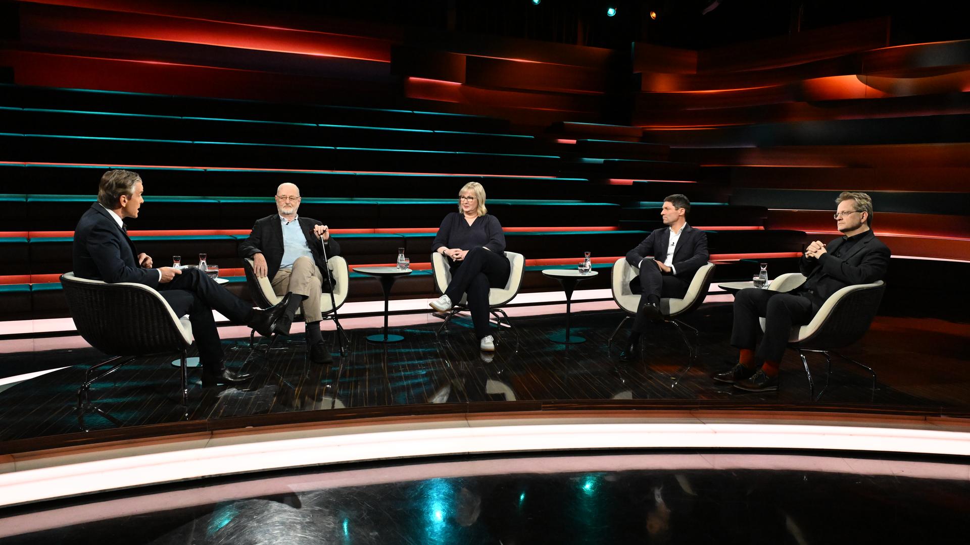 Markus Lanz vom 20. November 2025: Markus Lanz, Niklas Frank, Henrike Claussen, Ronen Steinke, Kai Ambos