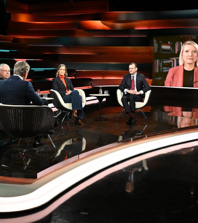 Markus Lanz vom 21. April 2026: Jürgen Hardt, Markus Lanz, Kristin Helberg, Matthias Strohn, Cathryn Clüver Ashbrook