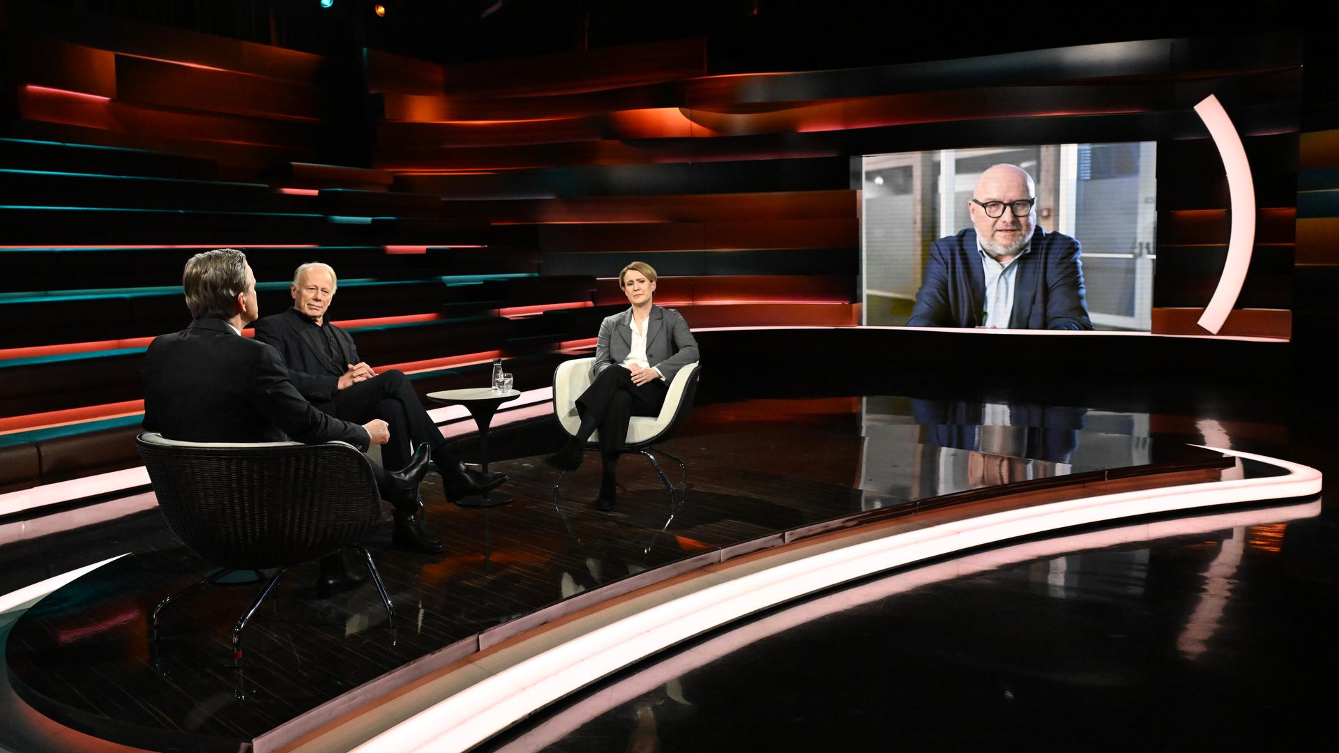 Markus Lanz vom 21. Januar 2026: Markus Lanz, Jürgen Trittin, Jana Puglierin, Ulf Röller