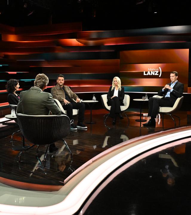Markus Lanz vom 21. Oktober 2025: Markus Lanz, Barbara Mächtle, Engin Çatik, Katja Rininsland, Steffen Burchhardt