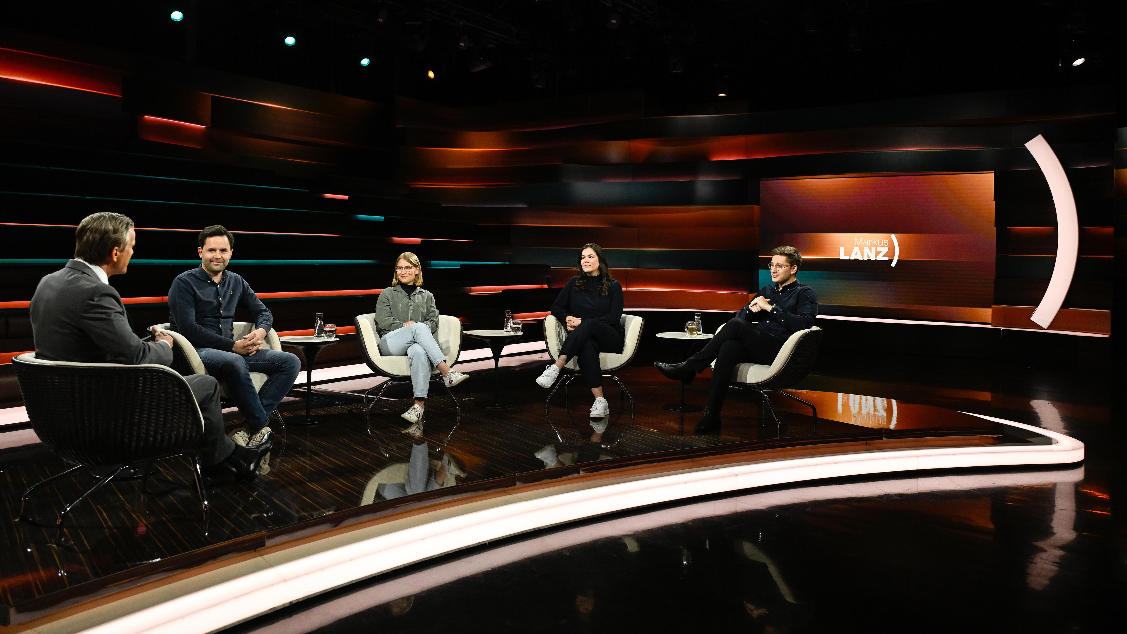 Markus Lanz vom 22. Mai 2024: Markus Lanz, Johannes Winkel, Svenja Appuhn, Franziska Brandmann, Philipp Türmer