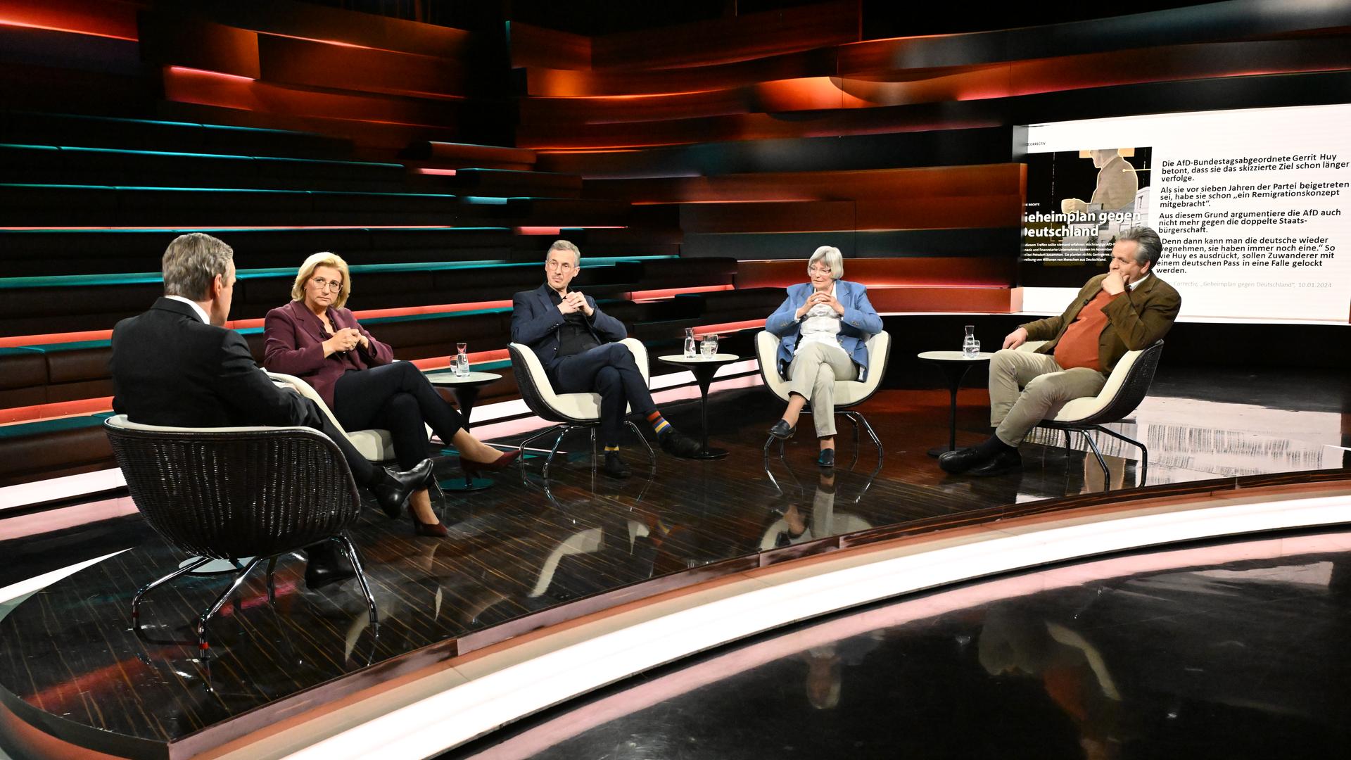 Markus Lanz vom 23. April 2026: Markus Lanz, Anke Rehlinger, Daniel Friedrich Sturm, Gerrit Huy, Marcus Bensmann