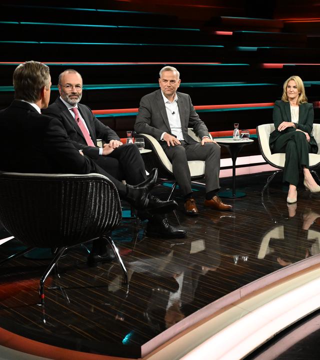 Markus Lanz vom 23. September 2026: Markus Lanz, Manfred Weber, Leif-Erik Holm, Kerstin Münstermann, Gerald Knaus 