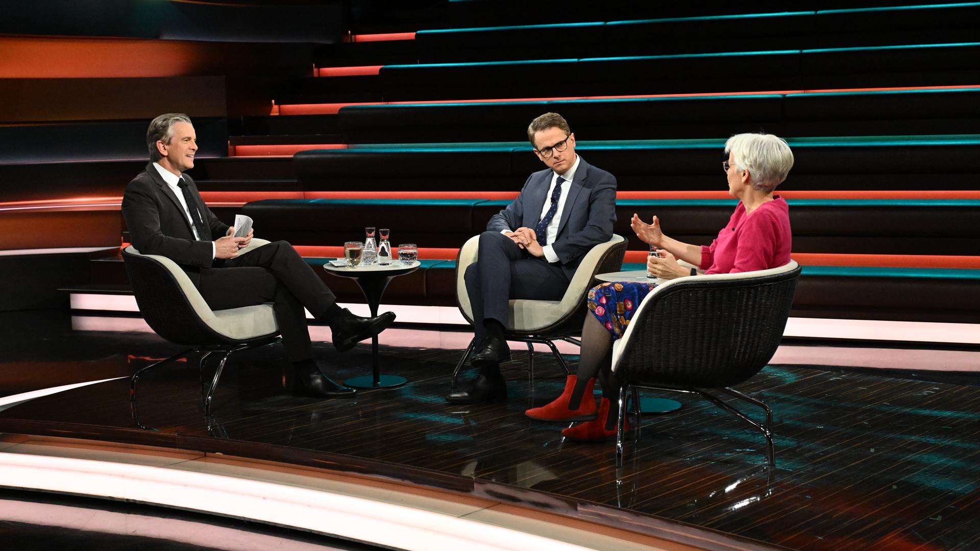 Markus Lanz vom 25. Februar 2026: Markus Lanz, Carsten Linnemann, Ulrike Herrmann