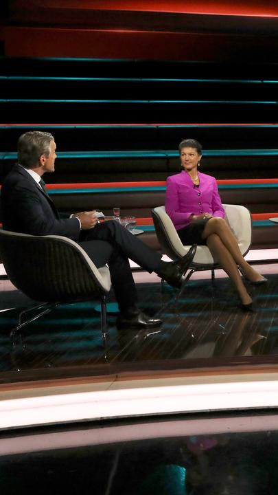 Markus Lanz vom 25. September 2024: Markus Lanz, Sahra Wagenknecht, Sabine Adler, Stefan Bratzel, Michael Kellner (zugeschaltet)