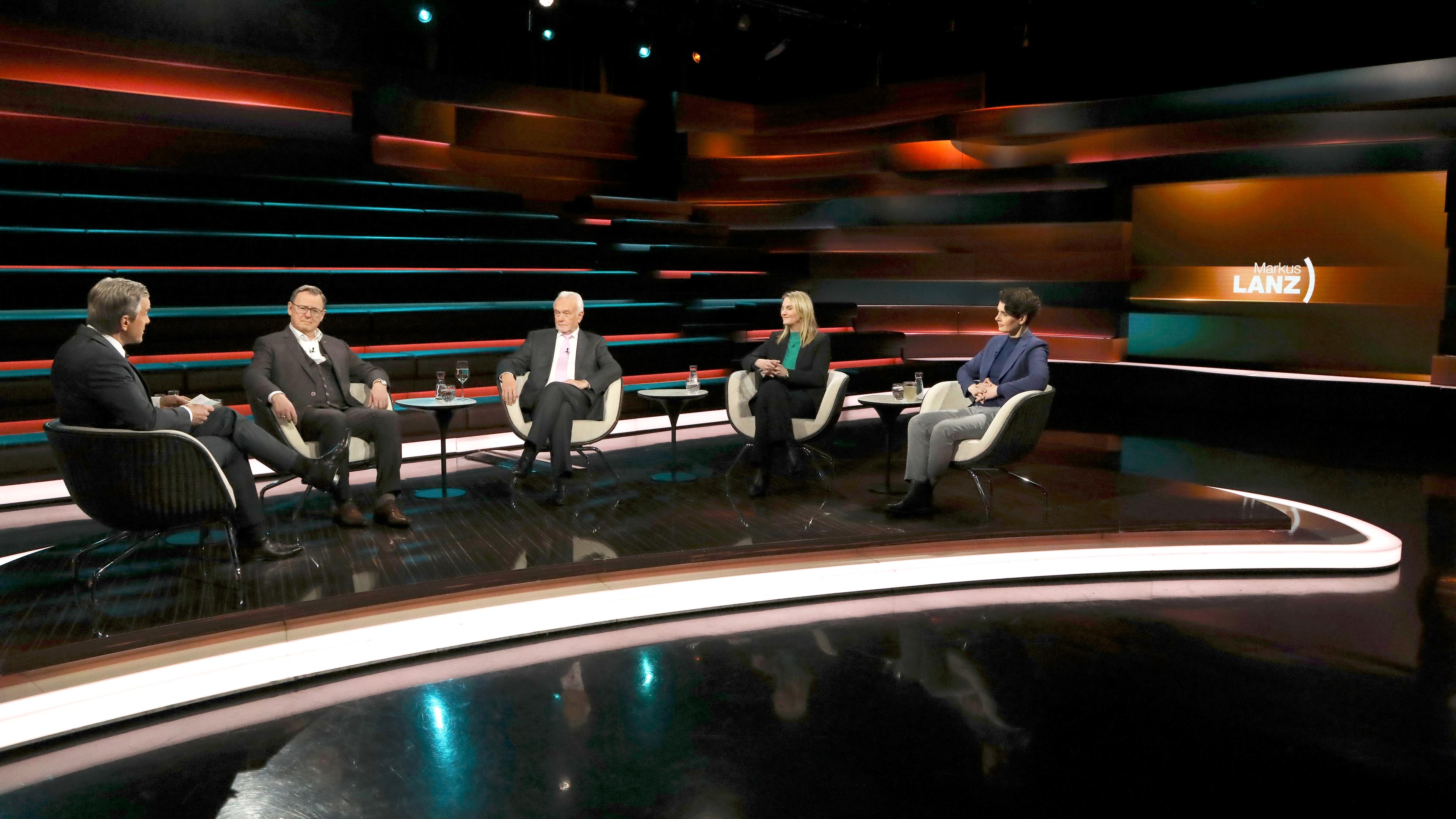 Markus Lanz vom 26. Februar 2025: Markus Lanz, Bodo Ramelow, Wolfgang Kubicki, Kerstin Münstermann, Anna Lehmann 