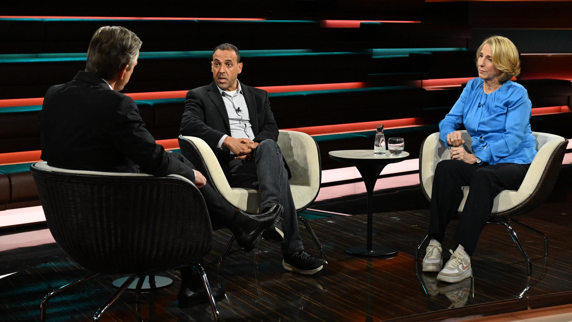 Markus Lanz vom 26. November 2025: Markus Lanz, Eli Sharabi, Katrin Eigendorf