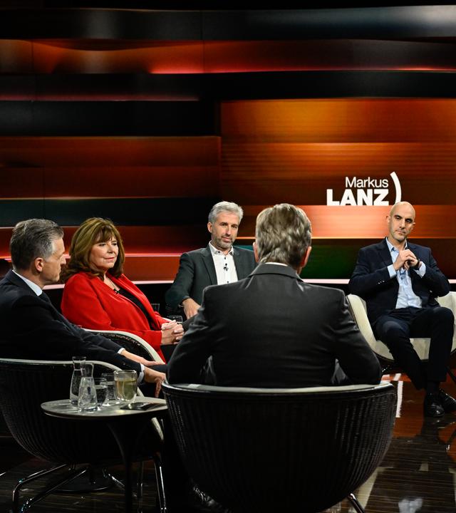 Markus Lanz vom 29. Oktober 2025:  Thorsten Frei, Jutta Steinruck, Boris Palmer, Markus Lanz, Belit Onay, Karina Mößbauer