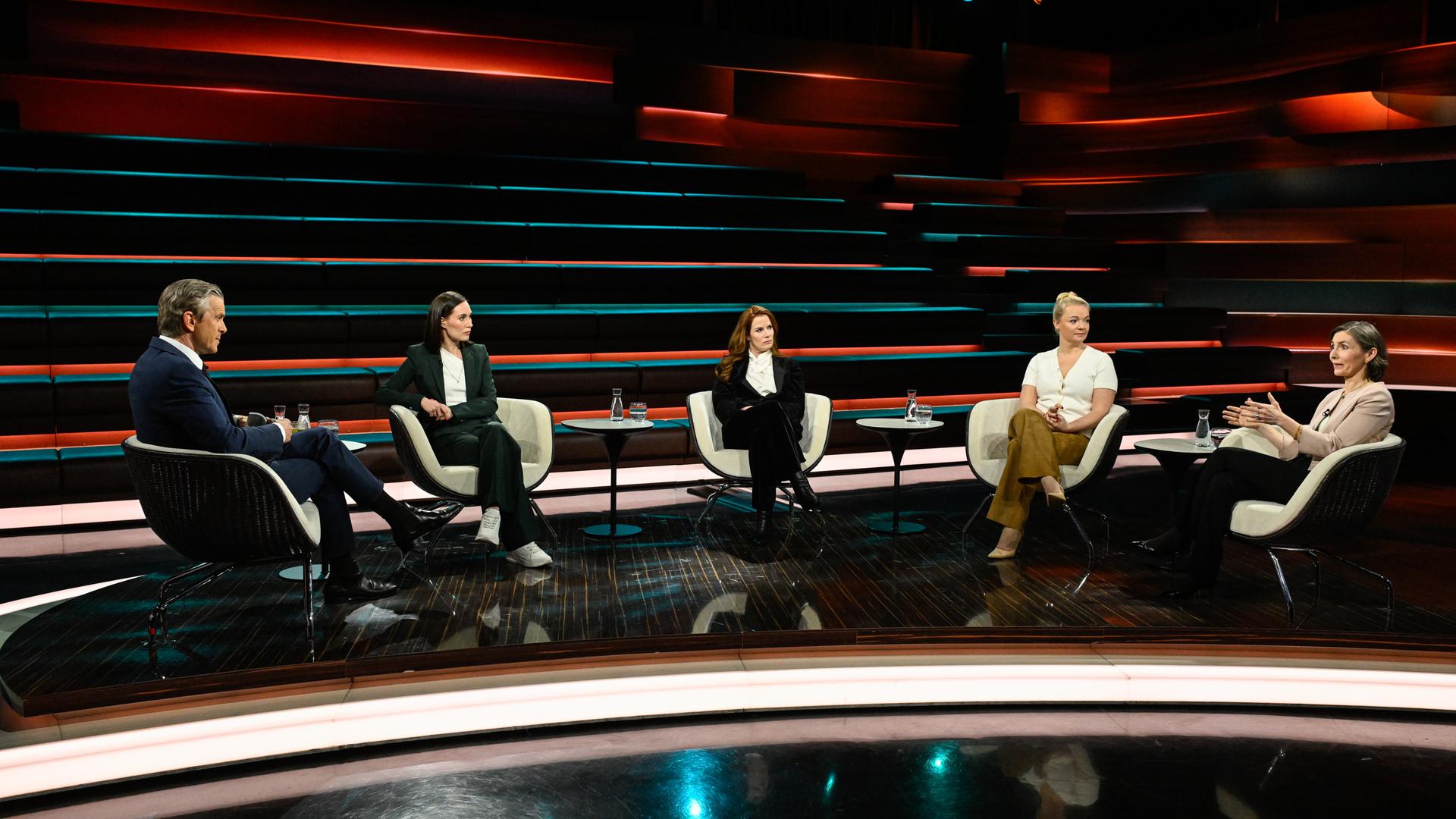 Markus Lanz vom 30. April 2026: Markus Lanz, Sanna Marin, Florence Gaub, Susanne Petersohn, Claudia Major