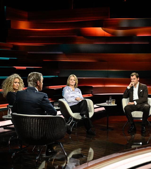 Markus Lanz vom 30. September 2025: Melody Sucharewicz, Markus Lanz, Daniel Gerlach, Katrin Glatz Brubakk