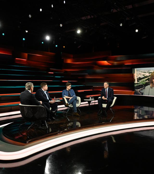 Markus Lanz vom 31. März 2026: Markus Lanz, Johannes Volkmann, Philipp Türmer, Frederik Pleitgen, Schalte: Juliane Schäuble
