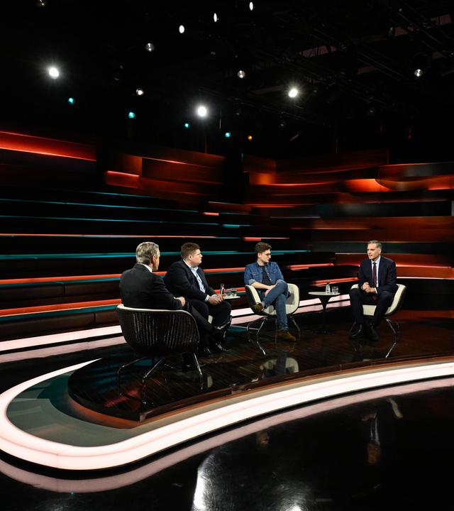 Markus Lanz vom 31. März 2026: Markus Lanz, Johannes Volkmann, Philipp Türmer, Frederik Pleitgen, Schalte: Juliane Schäuble