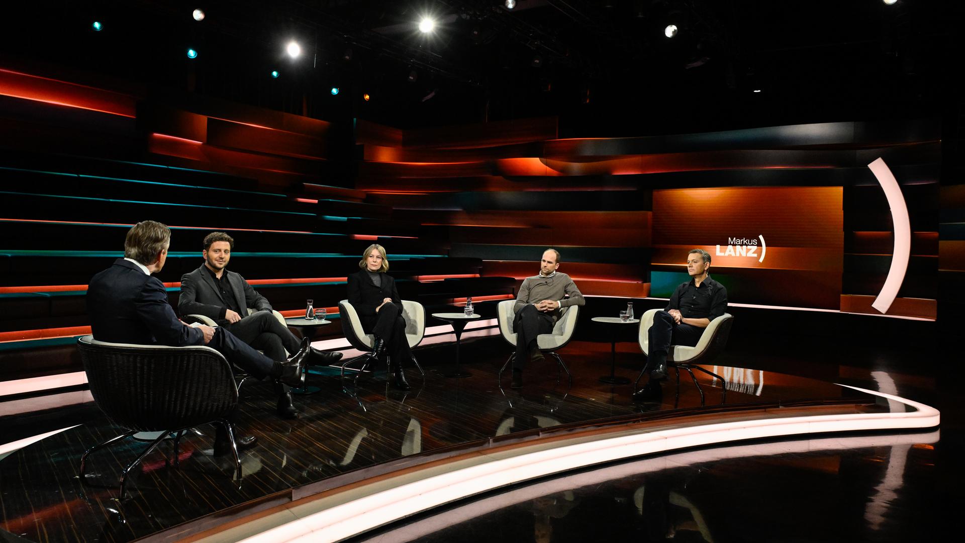 Markus Lanz von 4. Dezember 2025: Markus Lanz, Felix Banaszak, Sabine Rennefanz, Raoul Roßmann, Christoph Werner